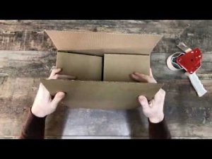 Как собирается коробка с клапанами внахлест | Гофроцентр