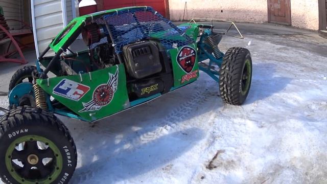 Самодельная машина с бензиновым двигателем RC "Vepr" 1/5 смотреть онлайн