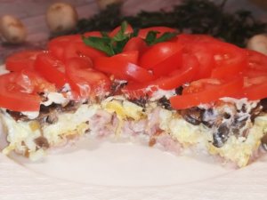 НЕВЕРОЯТНО ВКУСНЫЙ САЛАТ ЧИКАГО! САЛАТ С КОПЧЕНОЙ КУРИЦЕЙ И ШАМПИНЬОНАМИ!