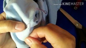 Как зашить ДЫРКУ красиво и аккуратно. Потайным швом.