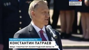 В Выборге в честь 75-летия кировского погранотряда установили памятник (8 июня 2015 года)