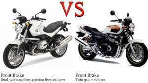 BMW R 1200 R vs Honda CB 1300 Test specification comparison