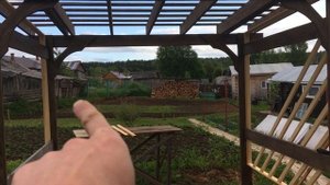Садовые качели пергола своими руками на собственном участке. Прекрасное место отдыха для семьи (ч1)
