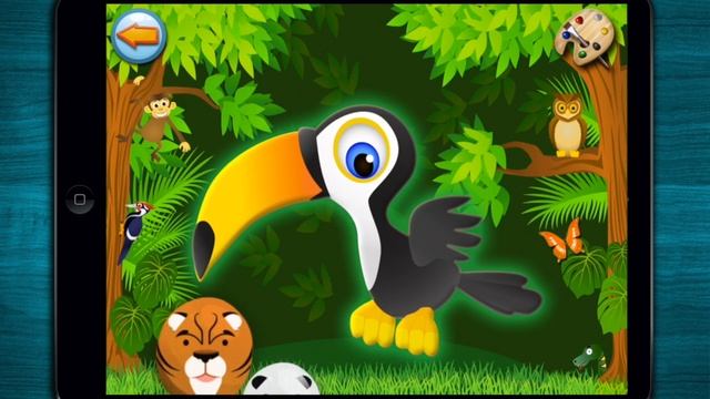 TOP FUN Puzzle & Coloring Games for kids: Forest & Jungle смотреть онлайн