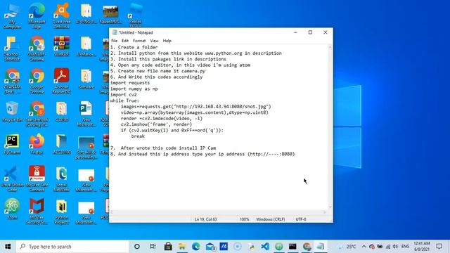 How to use webcam using python language ? смотреть онлайн