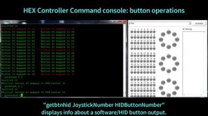 HEX Controller: button settings via command console