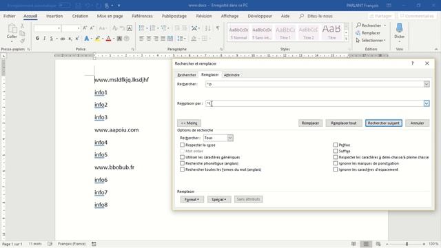 Word: ramener sur une ligne смотреть онлайн