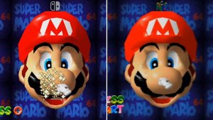Super Mario 3D All-Stars Graphics Comparison: Mario 64 (Switch vs. N64)