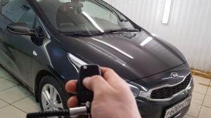 Установили охранный комплекс на Kia Ceed с автозапуском и управлением с телефона Starline S96 BT GS