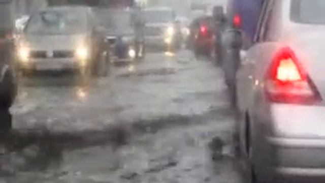 Хмурое,весеннее утро,Люберцы,ул.Кирова 16.03.2013 смотреть онлайн