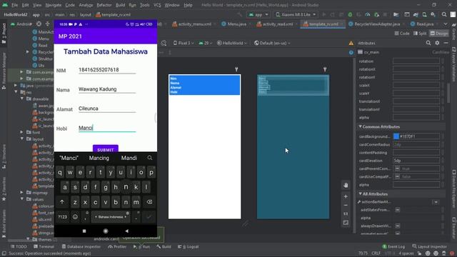 Mobile Programming - DB MYSQL (Read Data)