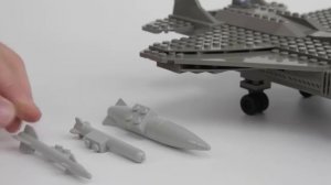 Ultimate Soldier XD Navy F-18 Fighter Jet & Pilot Toy Building Set