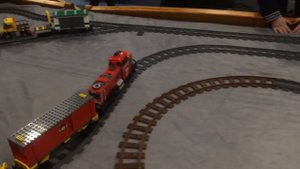 Макет железной дороги LEGO на выставке Train Hobby Days 2017