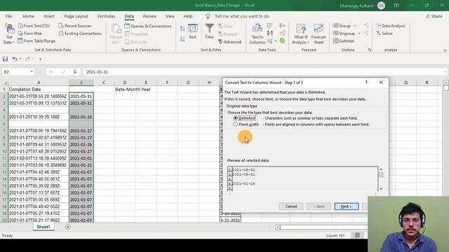 How to change Date Format with Formula | Excel Basics смотреть онлайн