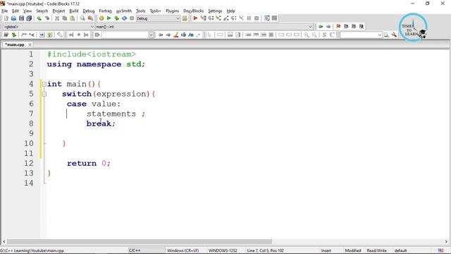 C++ Datatypes & Switch Statement [TimeToLearn][Urdu/Hindi] -5