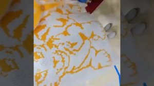 Плед из Ализе Пуффи Море #" Тигренок"