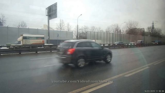 Автобус 820 метро Коломенская - метро Каширская // 16 января 2019