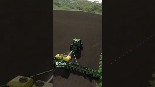 Сажаем свеклу новой сеялкой от Jon Deer #farmingsimulator22