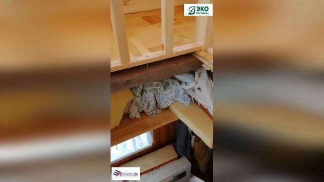 Русская лестница. Лестница ЛС-04 М. Дополнительные работы: закрытие проёма. смотреть онлайн