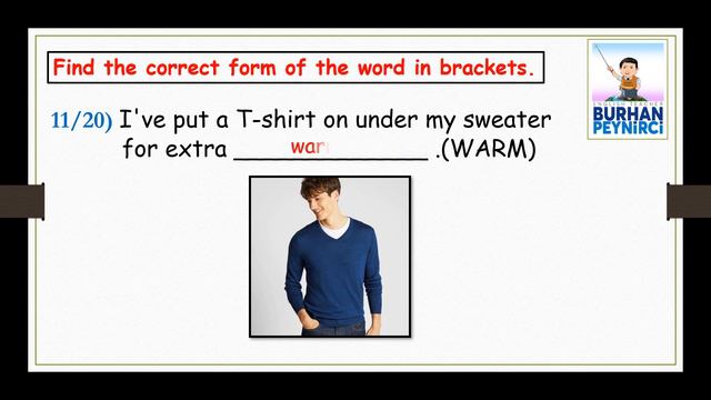 Word Formation Exercise + PDF - Easy English Lesson (B and C Levels)