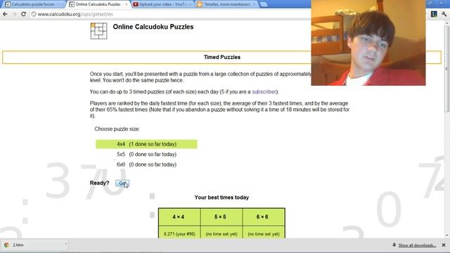4x4 timed Calcudoku смотреть онлайн