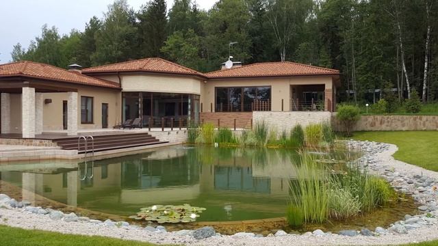 ДО И ПОСЛЕ. Строительство пруда для купания. Эко-бассейн на участке. (Swimming pool natural)