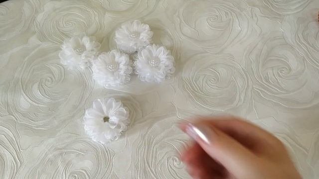 Украшение на гульку из органзы/Organza Ghoul Decoration