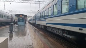 ЭП1П-053 с туристическим поездом «К горам и термам» №923 Ростов-на-Дону - Хаджох - Ростов-на-Дону