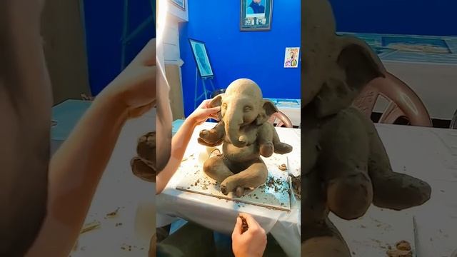 Making Of Ganesh Murti With Clay | Making Of Eco-friendly Ganesh murti | Bal Ganesha