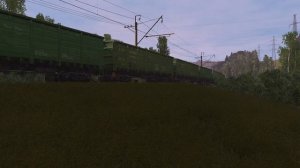 ВЛ10 с экибастузским углём следует сквозь Уральские Горы. Trainz Railroad Simulator 2019