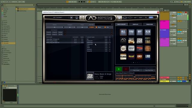 ADDICTIVE DRUMS 2. Настройка битов