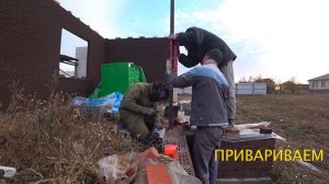 НЕ установил трубу под КИРПИЧНЫЙ столб сразу!НЕ БЕДА!ПРОФ.ТРУБА на анкерах!