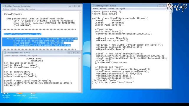 ScrollBars en Java смотреть онлайн