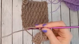 Урок 16 .Вяжем крючком узор - "Кожа дракона"