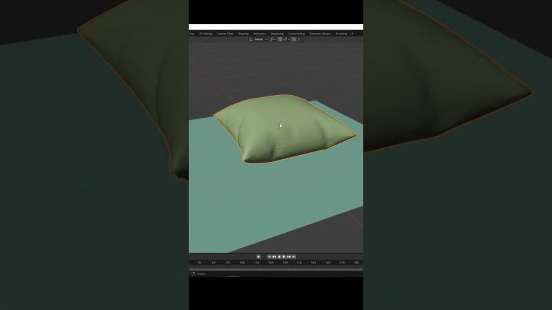 Создание подушки со складками в блендер #blender #blender3d  #tutorial