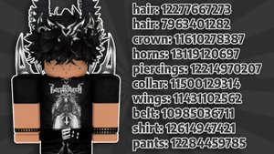 aesthetic EMO boy outfits for roblox w/ CODES & LINKS | coziivibes