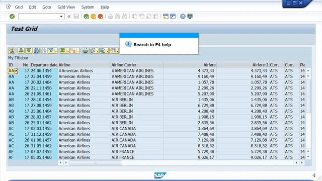 SAP ABAP: Search in F4 help Filter with an escape character res смотреть онлайн
