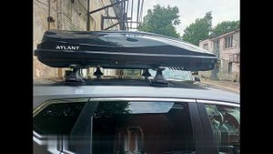 Багажник Атлант и бокс Diamond на крышу Nissan X-Trail T32