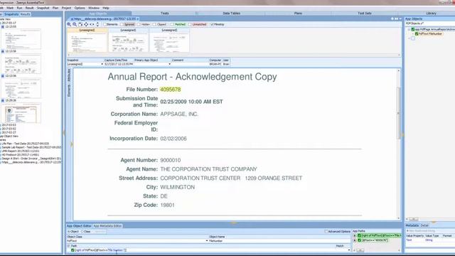 Verifying a PDF in AscentialTest