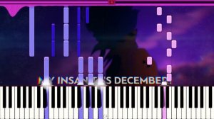 MiatriSs - December (Piano Tutorial by Danvol) - Synthesia HD