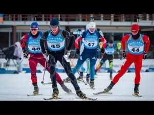 Чемпионат России по биатлону. Масс-старт мужчины 15 км