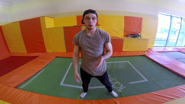 Прыжки на батутах. Обучение #6: живот - спина