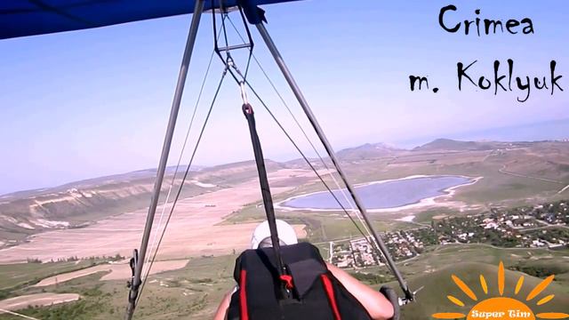 Полеты на дельтаплане. Папа летает. Hang-gliding. Dad is flying