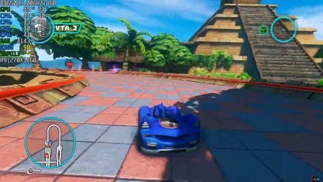 Sonic & All Stars Racing Pc ... Q9650 3.0Ghz|R9 270x|8Gb DDR3 смотреть онлайн