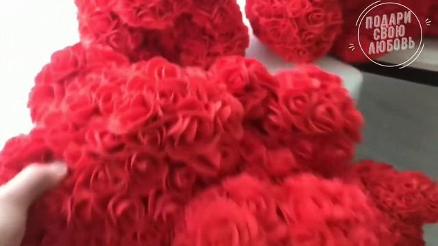 cosmoTeddy  Мишки из роз ручная работа