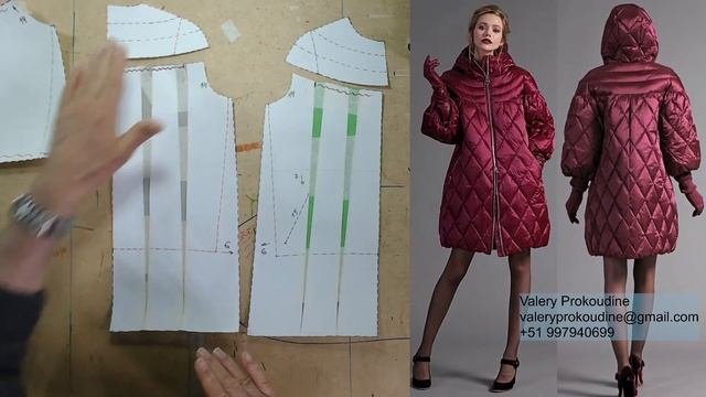 моделируем пальто Modelado De Abrigo #курсыкройкиишитья #diseñodemodas #валерийпрокудиншитьё #мода