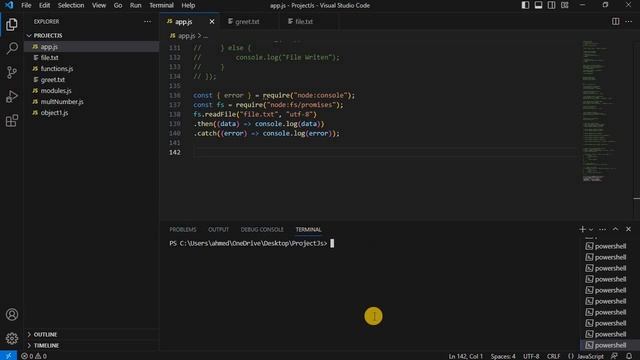Learn Node js #0011 - in 2023 | fs Promise Modules or fs-extra أستخدام الطريقة المتزامنة والغير