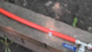 Водопровод в саду из теплого пола.