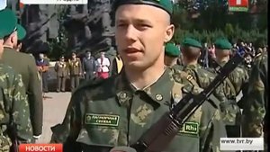 Присяга у пограничников в Гродно