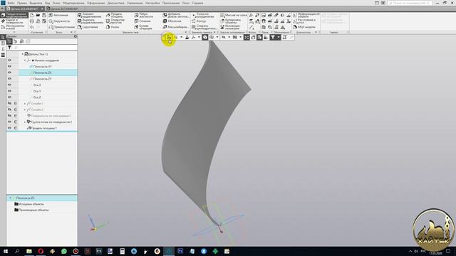 Компас 3D: Массив по точкам.